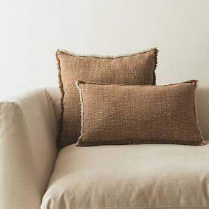 Подушка Лорена Каналс (Lorena Canals) "Этнос квадрат", охра, 45 х 45 см